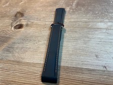 Cinturino orologio in gomma per Omega Planet Ocean 20mm nero/arancione