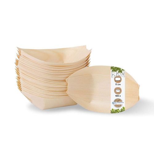 100 ciotole legno pino - 100, di
