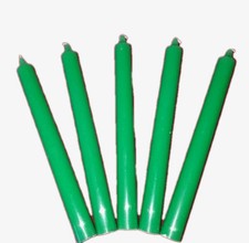 Lotto Candele Verdi Alte 23 Cm