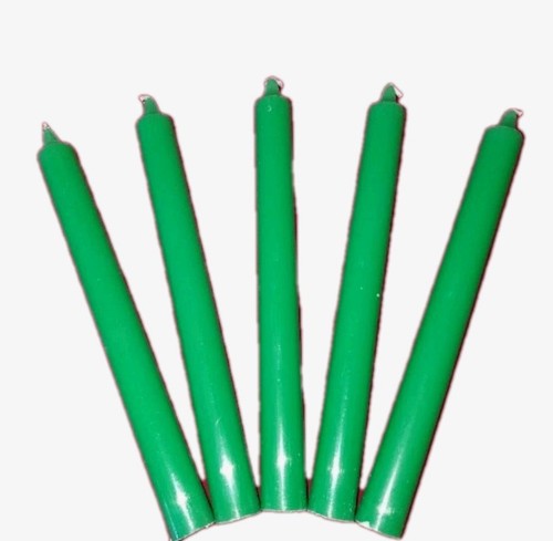 Lotto candele verdi alte cm - verdi,