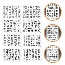 8 Pcs Stampino Numero Lettera Stampini Lettere Di Stencil