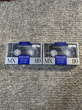 2 cassette audio Maxell MX 110 min posizione metallo tipo IV nuove sigillate