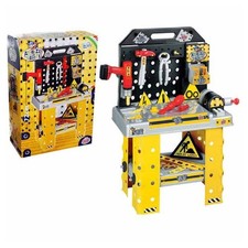 BANCO DI LAVORO CON ACCESSORI ATTREZZI FAI DA TE OFFICINA GIOCATTOLO BAMBINI