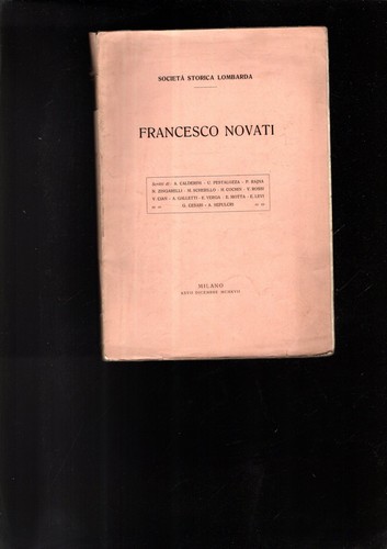Francesco novati societa - /, societa'