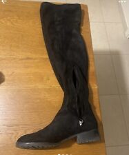 ZARA stivali alti sopra il ginocchio nero TG. 39