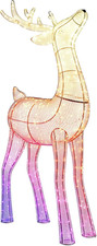 Reindeers Stag, Renna Luminosa Da Esterno Mappabile a LED, 240 LED RGB + Luce Bi