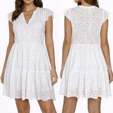 Vestito Donna Bianco Sangallo