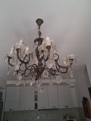 Lampadario gocce di - a,