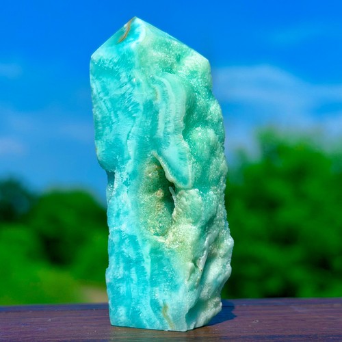 Obelisco geode emimorfite blu - geode,