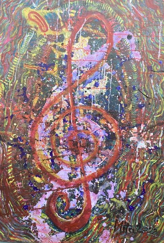 Dipinto 50x70cm tecnica mista