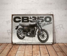 Plaque métal vintage Honda CB