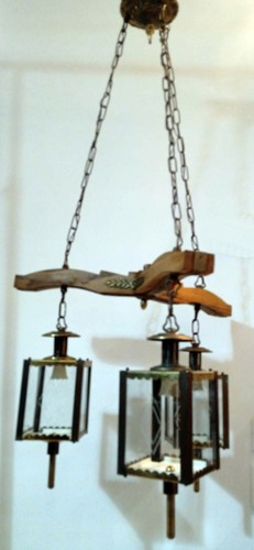 Grande vecchio lampadario - grande,