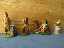 LOTTO 54 VECCHI PASTORI DA PRESEPE-STATUINE TERRACOTTA-FIGURE-ANIMALI-FINE '70