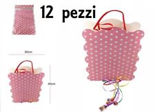 x Set 12 Pezzi Sacchetti Per