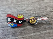 Hard Rock Cafe Amsterdam  City Flag Core Clogs Guitar Pin