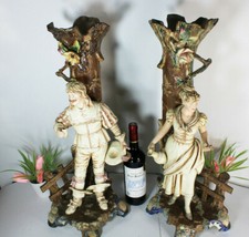 COPPIA XL vasi figurativi art