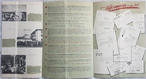 Depliant pubblicitario dei