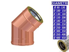 ALLINOX Curva Aperta 45°