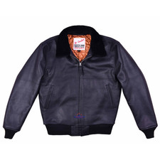 Men Real Leather Windbreaker