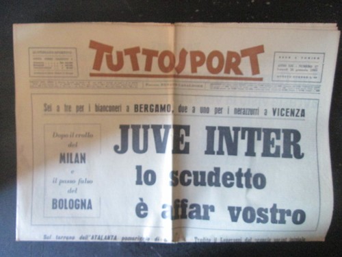 Tuttosport 1963 juventus - tuttosport, 27
