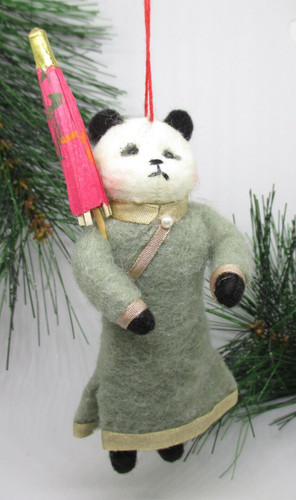 Cuore feltro donna panda - donna,