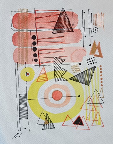 Quadro acquerello originale - , su