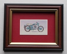 MOTOR CYCLE IMAGE FRAMED - GREEVES SPORTS TWIN