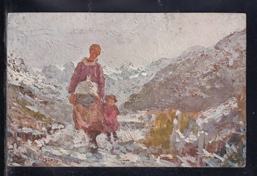 Cartolina leonardo bazzaro - cartolina,
