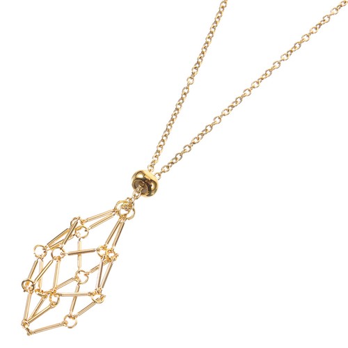 Collana con gabbia - gabbia, pietra