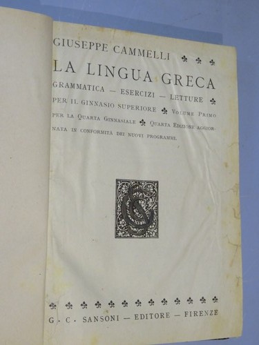 Lingua greca grammatica - greca,