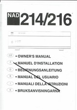 NAD manuale di istruzioni per