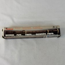 BONTEMPI REGISTRATORE FLAUTO STRUMENTO RB38.2 ITALIA PLASTICA MARRONE IN CUSTODIA SOPRANO