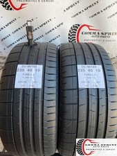 2 PNEUMATICI DI OCCASIONE 235/40/19 PIRELLI ESTIVE 75% GOMME 235 40 19