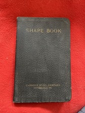 1923 Carnegie Steel Shape Book Rolled Products Leather Book  Pittsburgh PA