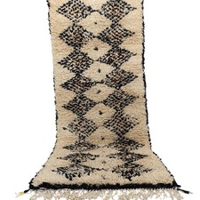 Tappeto vintage marocchino azilal fatto a mano berbero geometrico kilim...