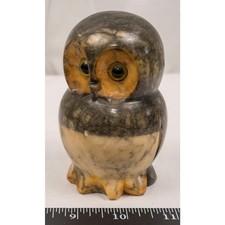 Gufo In Alabastro Genuino