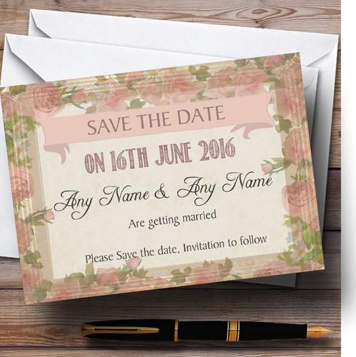 Carte shabby chic vintage rosa - vintage,