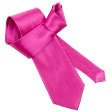 Cravatta fucsia uomo tinta unita cucita a mano elegante cerimonia fuxia seta