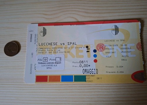 Biglietto stadio lucchese - biglietto,