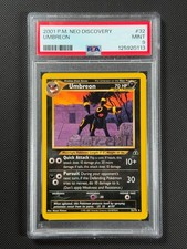 PSA 9 Umbreon 32/75 NON HOLO Pokémon Card WOTC Neo Discovery Rare MINT