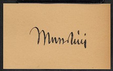 Benito Mussolini Autograph
