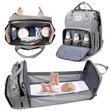Zaino Fasciatoio Borsa da Viaggio Mamma Zainetto Neonato Capiente Porta Biberon