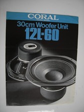 CORAL 12L-60 BROCHURE WOOFER
