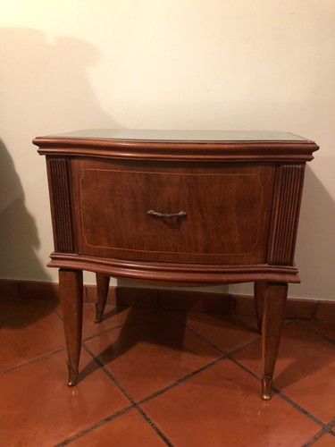 Mobiletto legno con - top, in