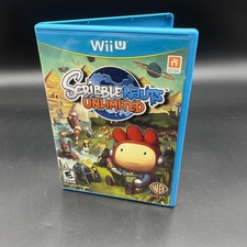 Scribblenauts: Unlimited (Nintendo Wii U, 2012) pulito, testato, completo di scatola