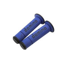 Manopole Domino Universale Blu E Nero Per Moto Scooter Motocross Cross IT