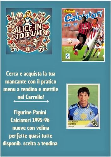 Panini calciatori 1995/96