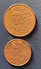 Moneda da 1 e 2 cents. di euro