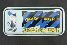 gadget calcio INTER - GRANDE INTER SIAMO I PIU' allegato editoriale metallo