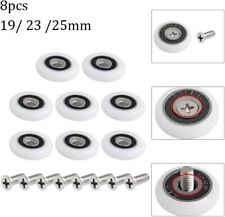 8 Rotelle Per Box Doccia Cuscinetti 23mm, Ruote e Viti Per Porte Scorrevoli